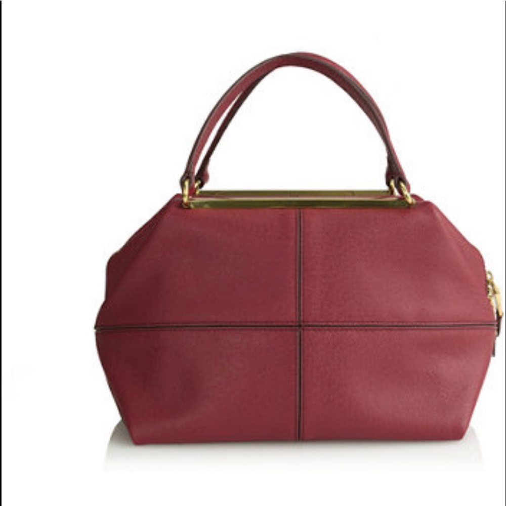 🎉HP🎉NWT J Crew Burgundy Leather Satchel